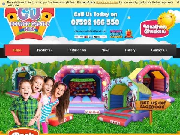 cjbouncycastlehire.co.uk