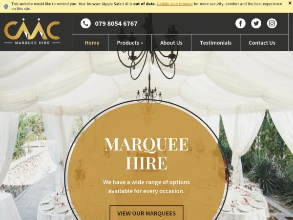 cmcmarqueehire.com