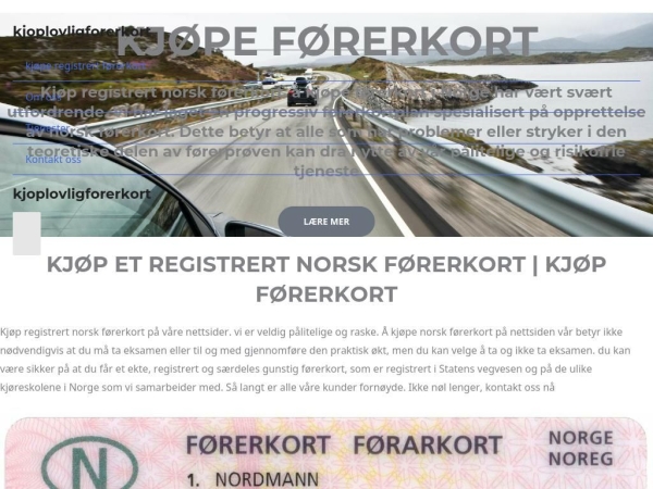 kjoplovligforerkort.com