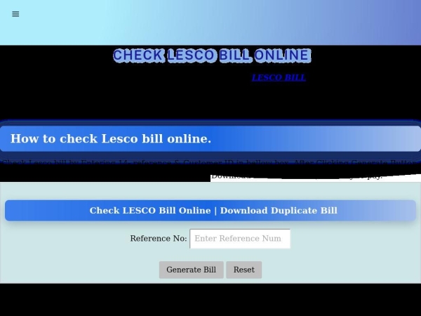 lesco-bill.org.pk