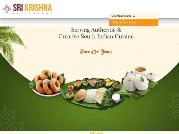 srikrishnarestaurant.com