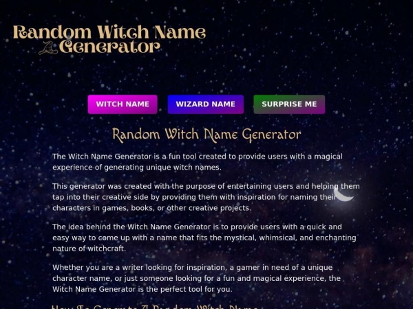 witchnamegenerator.com