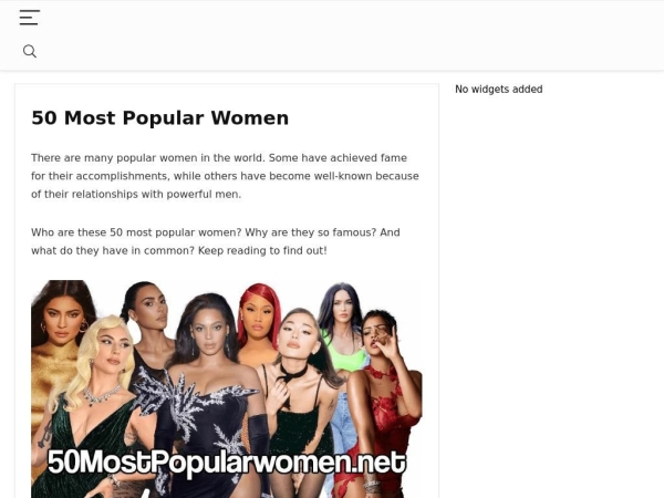 50mostpopularwomen.net