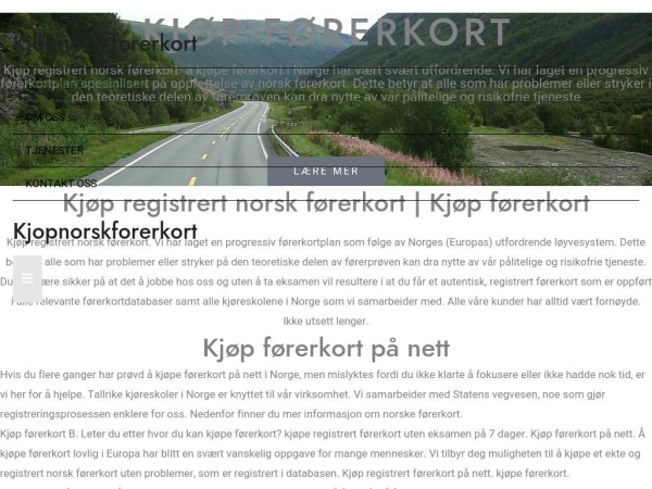 kjopnorskforerkort.com