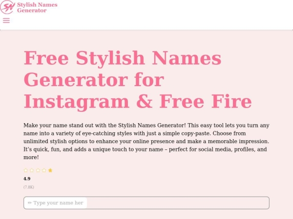 stylishnamesgenerator.com