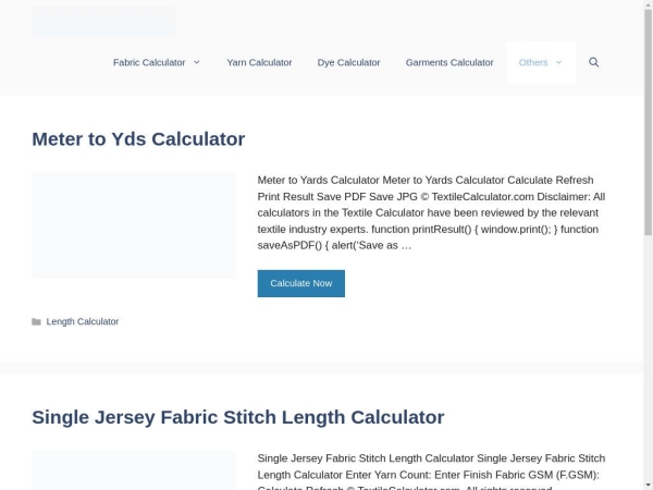 textilecalculator.com